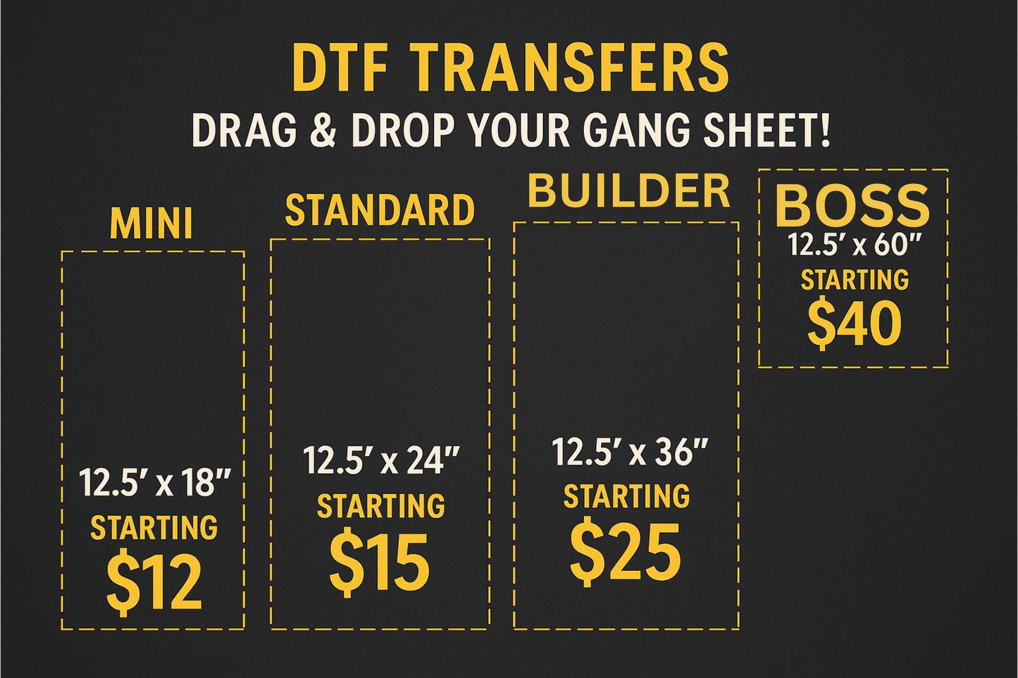 Custom DTF Tranfers-Upload Your Design