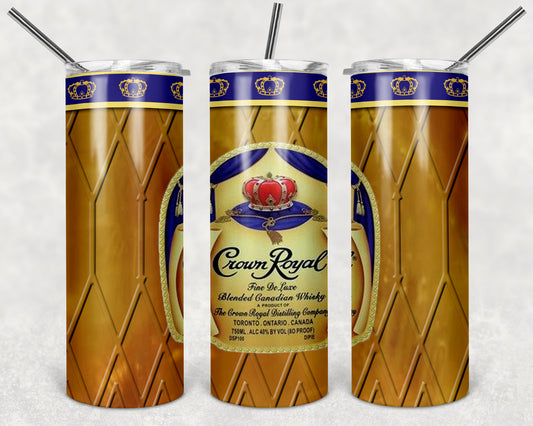 Crown Royal Themed 20 oz Tumbler