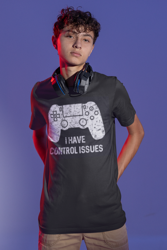 Level Up Your Style: 'I Have Control Issues' Gamer Tee!