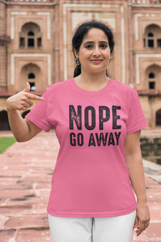 Boundaries Defined: Embrace Your Space with 'Nope, Go Away' Tee!